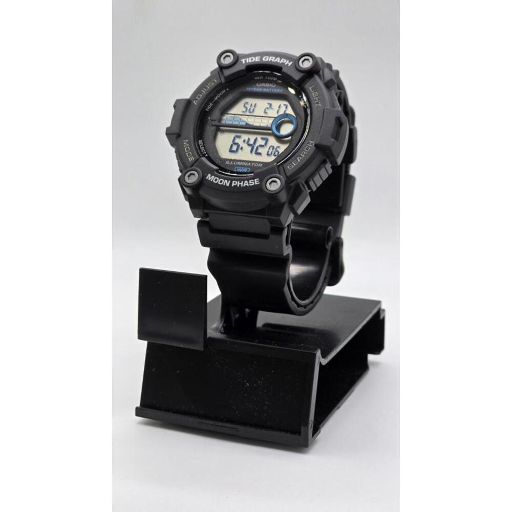 Casio WS-1300H-1AV, Tide Graph/Moon Phase Resin Watch, 3 Alarms,10 Year Battery